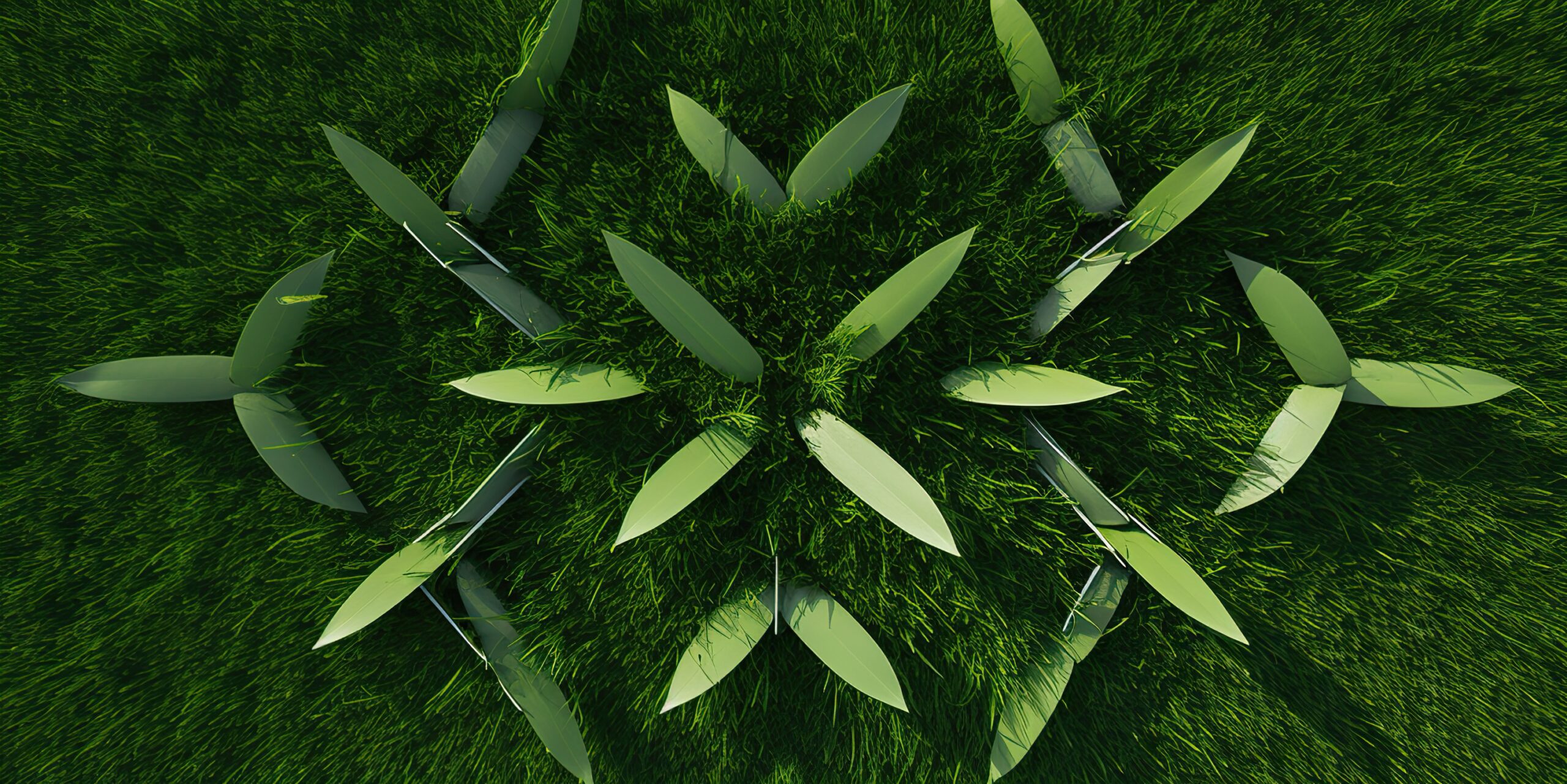 Expansive Top-Down View Immersive Perspective of a Lush Grass Texture